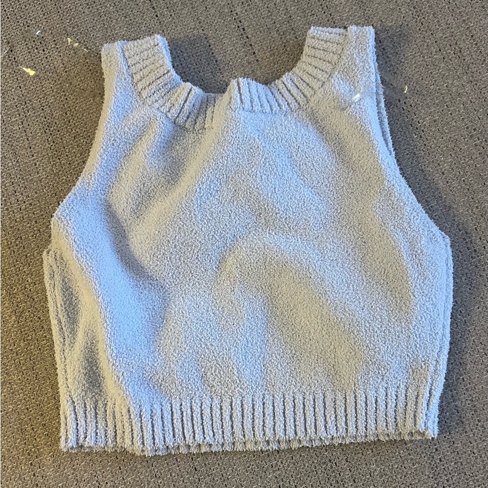 La vie en rose baby blue, terry cloth lounge set. - Picture 3 of 9